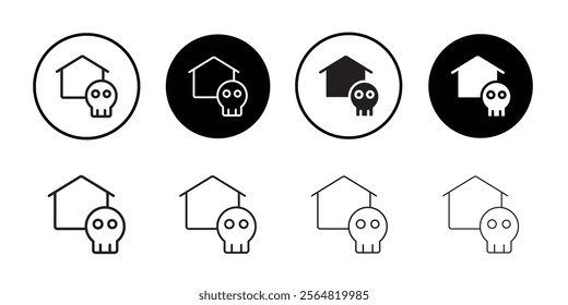 Haunted house icon web design in vector