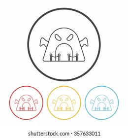 Haunted House line icon