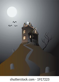 Haunted House on a hill, just in time for Halloween