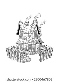 Haunted House Pumpkin Yard