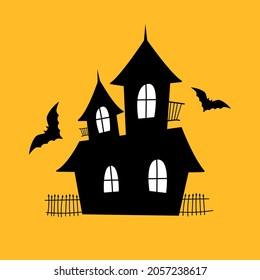 Haunted House Scary House Ghosts Tree Stock Vector (Royalty Free ...