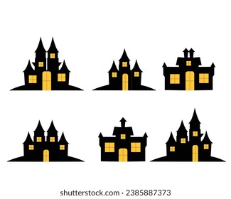 Haunted House silhouette collection