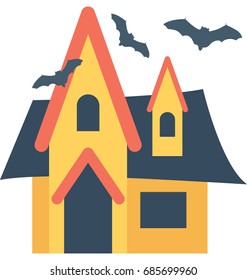 
Haunted House Vector Icon
