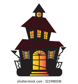 Haunted house vector illustration
