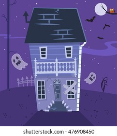 Haunted house vector illustration