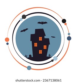 Haunted house vector illustration graphic icon symbol