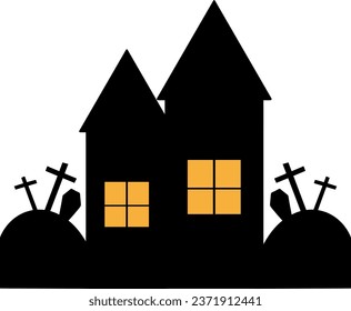 Haunted old house for halloween
