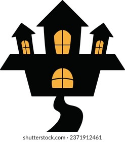 Haunted old house for halloween