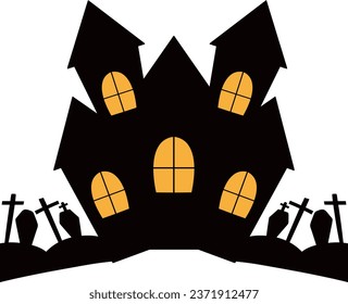 Haunted old house for halloween
