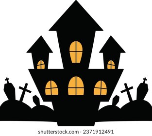 Haunted old house for halloween