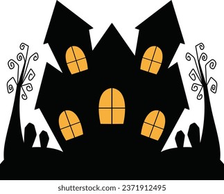 Haunted old house for halloween