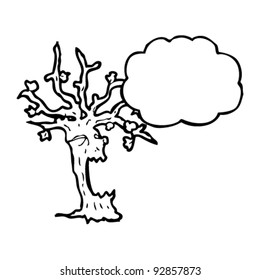 haunted tree cartoon