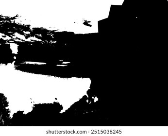 Eine eindringliche Szene eines aufragenden Nadelbaums in der Nacht, dessen dunkle Silhouette gegen den pechschwarzen Himmel steht. Die scharfen Zweige des Baumes und das trübe Mondlicht schaffen eine kühlende und beängstigende Atmosphäre