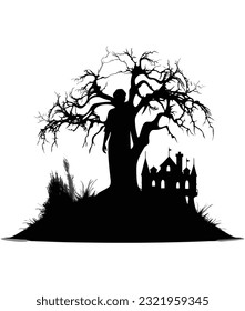 Haunting silhouette, Haunting Moon design