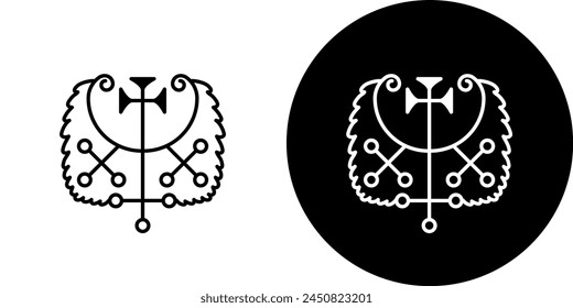 Haures Flauros Flavros Hauras Havre Spirit Hell Duke Knight Dictionnaire Infernal Ars Goetia Demon Hell Logo Icon Sign Symbol Emblem Badge Transparent No Background Vector EPS PNG Clip Art