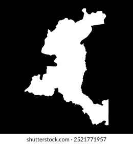 Haut Katanga province map, administrative division of Democratic Republic of the Congo. Vector illustration.