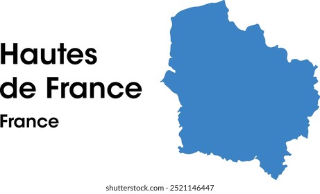 hautes de france map in vectors