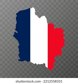 Hauts de france Map. Region of France. Vector illustration.