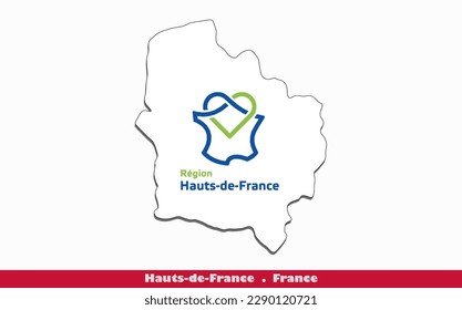 Flagge Hauts-de-France - Region Frankreich