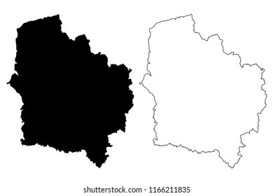 Hauts-de-France (France, administrative region) map vector illustration, scribble sketch Nord-Pas-de-Calais and Picardy map