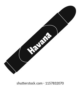 Havan cigar icon. Simple illustration of havan cigar vector icon for web design isolated on white background