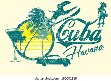  Havana Cuba Vector Art