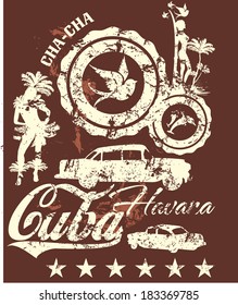 havana cuba vector art