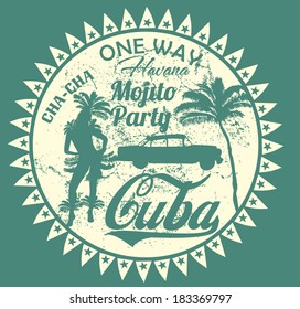 havana cuba vector art