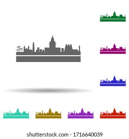 Havana detailed skyline multi color icon. Simple glyph, flat vector of cities icons for ui and ux, website or mobile application