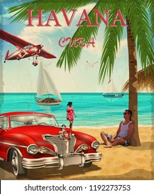 Havana Retro Poster.