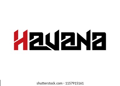 Havana typography design vector, for t-shirt, poster and other uses