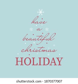 Have a beautiful Christmas Holiday banner