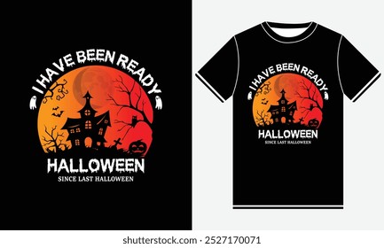 Estou pronto para o Halloween desde o último design de camiseta do Halloween
