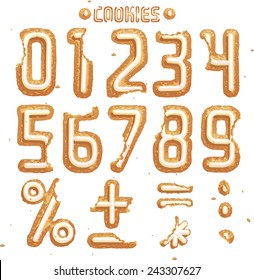Have a Cookie font. Digits Part 2/2 Cream