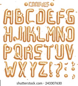 Have A Cookie Font. Full ABC Part 1/2 Cream