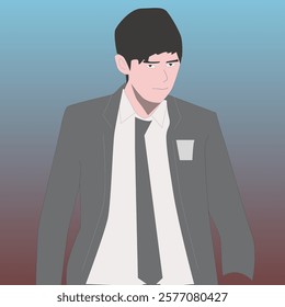 I have created a handsome school boy character