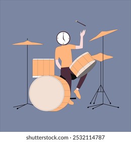 I have created a male character whose hobby is playing drums