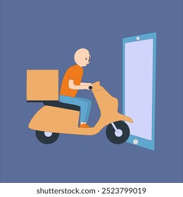 I have created a male courier character who delivers goods