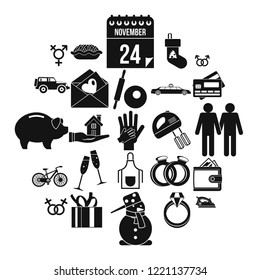 Have dinner icons set. Simple set of 25 have dinner vector icons for web isolated on white background