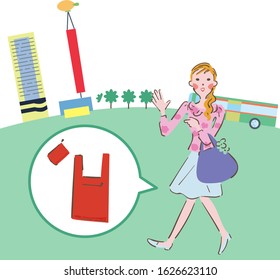 I have extra bags for the environment illustration
