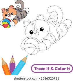 Have fun with cartoon cat vector for creative coloring. These printable cat illustrations are great for kids, making art time both fun and engaging.