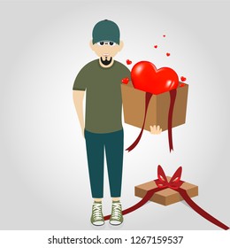 I have a gift for you. Man says I love you