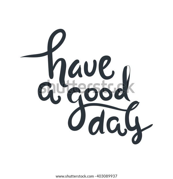 Have Good Day Greeting Card Modern Stock Vector (Royalty Free ...