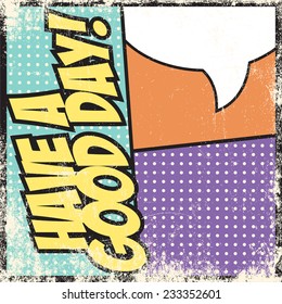 have a good day, illustration in vector format