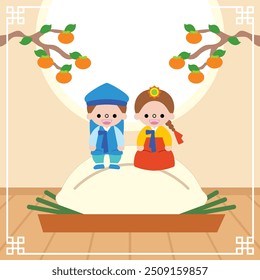 Tenha um Chuseok feliz e agradável