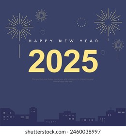 Que tengas un feliz año nuevo. el año 2025