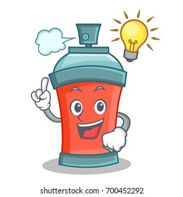Have an idea aerosol spray can character cartoon vector illustration