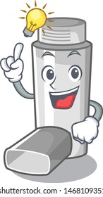 Have an idea asthma inhaler in the character bag