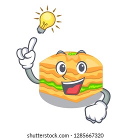 Have an idea baklava is isolated the with mascot