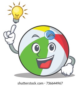 Have an idea ball character cartoon style